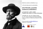 Přednáška Jože Plečnik a pražská moderní architektura